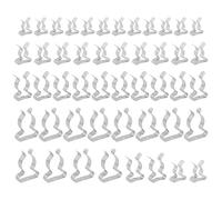 EasyByMall Spring Terry Clips, Tool Spring Clips, 48Pcs Manganese Steel Assorted Sizes, Heavy Duty Storage for Garage Shed, Holds Brooms Rakes Pipes