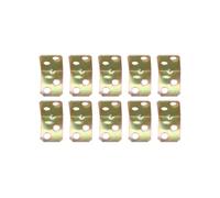 EasyByMall Stainless Steel 90 Degree Right Angle Bracket, Heavy Duty L-Shaped Corner Code Connector for Shelving Cabinets Furniture, Silver, 7x7x3cm, 10 Pack