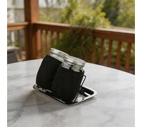 EasyByMall Stainless Steel Sprouting Lids for Wide Mouth Jars, Rust-Resistant Mesh Kit with Stand and Tray for Growing Broccoli Alfalfa Mung Beans at Home