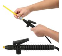 EasyByMall Standard Sprayer Trigger Assembly with Ergonomic Grip, Plastic Replacement Handle for Pressure Spray Bottles, 17cm Black