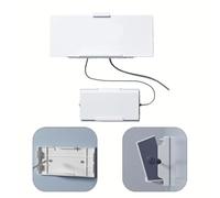 EasyByMall Starlink Gen 3 Mounting Kit for V3 Router and Power Supply, ABS Wall Bracket Holder for Space-Saving Installation, White