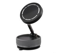 EasyByMall Suction Cup Mobile Device Support Stand Designed to Enhance Visibility While Navigating or Streaming Content (Black)