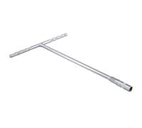 EasyByMall T Handle Socket Wrench 10mm Hex Spanner for Car Motorcycle Maintenance - Strong Metal Nut Spinner Driver Silver(8mm)