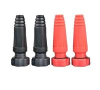 EasyByMall Thai-Style Quick Connect Welding Cable Connector DKJ10-25, 200A Rated, 10-25 mm² Wire Range, M14×1.5 Thread, Rubber & Brass Construction