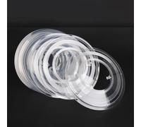 EasyByMall Transparent ABS Bike Spoke Protector Guard for 54mm Hub, Fits up to 135mm Cassette, Flywheel Cover for Mountain Road Folding Bicycles