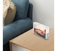 EasyByMall Transparent Acrylic Photo Frame 8+8mm Thick Poster Display Stand for Desktop Home Office Decor, Multiple Sizes