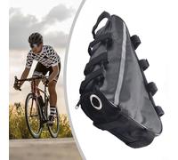 EasyByMall Triangle Bike Bag, Waterproof Electric Mountain Li Ion Battery Big Capacity Pack Cover Bike Frame Bag for Mountain Bike(39 * 36 * 22CM)