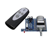 EasyByMall Volume Control Board with Remote Control, Preamplifier Potentiometer Module for Audio Upgrade, 50K or 100K Resistance Options, AC 12V-220V Input