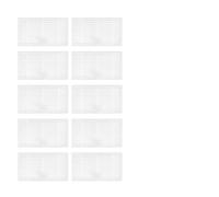 EasyByMall Washable Filter Replacement for Airzeen J10 and Laresar P10 Robot Vacuum, High-Efficiency HEPA-Style Filters for Pet Hair and Dust, Easy to Clean, White (4/10 Pack)