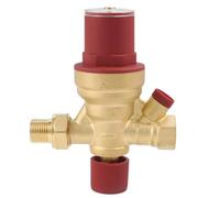EasyByMall Water Pressure Valve DN15 12 with Copper Body Adjustable Settings and Built in Filtration for Automatic Water Supply Control