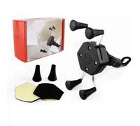 EasyByMall Weatherproof Motorbike Phone Mount with 360 Degrees Rotation Perfect for Any Motorcycle or Electric Vehicle (Ordinary Black)