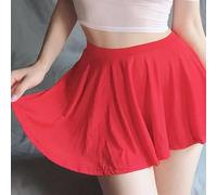 EasyByMall Womens Elegant Costumes Featuring a Sheer Pleated A Line Lingerie Style For Celebrations (M Red)