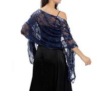 EasyByMall Women's Sequin Glitter Beaded Shawl Wrap Scarf for Formal Evening Party Prom Wedding, Elegant Color Stole 74.8x23.6 Inch