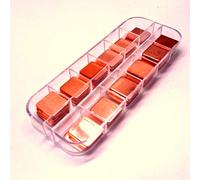 Easycargo 100pcs 12 sizes 15mm Copper Pad Shim Kit, Pure Copper Heatsink C1100, Low Profile Thermal Plate Cooler for Cooling PC Laptop GPU CPU IC Chips VGA RAM VRAM VRM PS5 M.2 SSD NVMe 2280 2242 2230