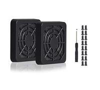 Easycargo 4pcs 50mm Fan Filter Grill Black with Screws (50mm)