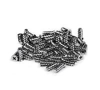 Easycargo 50 Pack Silver PC Cooling Fan Screws (70mm, 80mm, 90mm, 92mm, 120mm, 140mm) - Mounting Screws for Computer Case Fans