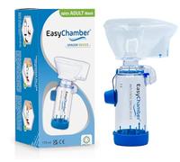 EasyChamber Anti-Static Spacer Device with Adult Mask, Inhaler Chamber, use with Metered Dose Inhaler, BPA and Latex Free