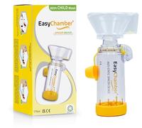 EasyChamber Anti-Static Spacer Device with Child Mask, Inhaler Chamber, use with Metered Dose Inhaler, BPA and Latex Free