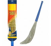 EasyClean No Dust Floor Broom, Traditional Indian Jhadu, Broom Stick For Floor And Ceiling Cleaning, Multipurpose And Washable, Long Handle Cleaning Supplies Plastic Stick (2)