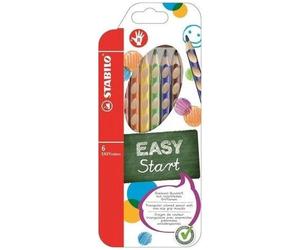 Easycolors Wooden Crayons R 6 Colors Stabilo Top Quality