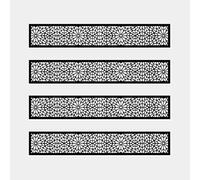 EasyComposite 2 x Composite Screen Trellis Topper - Decorative Lattice Panel for Outdoor Garden Fence - 1800mmx300mmx18mm (Morocco, 4)