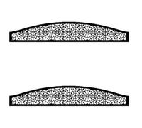 EasyComposite 2 x Composite Screen Trellis Topper - Decorative Lattice Panel for Outdoor Garden Fence - 1800mmx300mmx18mm (Morocco Curved, 2)