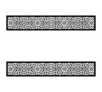 EasyComposite 2 x Composite Screen Trellis Topper - Decorative Lattice Panel for Outdoor Garden Fence - 1800mmx300mmx18mm (Morocco, 2)