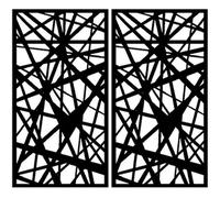 Easycomposite 2 X Composite Screen Wall Trellis Decorative Lattice Panel For Outdoor Wall - Laser 1200X600X8mm