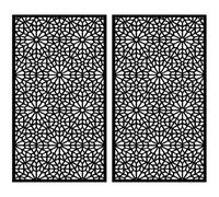 Easycomposite 2 X Composite Screen Wall Trellis Decorative Lattice Panel For Outdoor Wall - Morocco 1800X900X8mm
