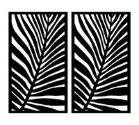 Easycomposite 2 X Composite Screen Wall Trellis Decorative Lattice Panel For Outdoor Wall - Palm 1200X600X8mm