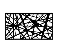 EasyComposite© Composite Screen Trellis Topper Decorative Lattice Panel for Outdoor/Indoor Wall or Garden Fence 6ft by 3ft (Laser)