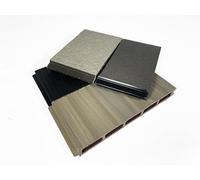 EasyComposite© Compostie Fence Board Sample Dark Grey/Light Grey/Charcoal Black/Greige (Charcoal Black)