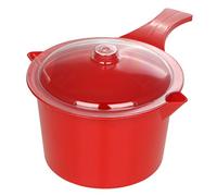 Easycook Microwave Saucepan with Lid 850ML RED