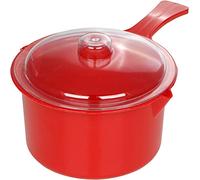 Easycook NS613R Easy Cook Polly Carbonate Non-Staining Microwave Sauce Pan and Lid, Red