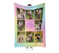 Easycosy Couple Gifts Personalised Blankets For Birthday Custom Picture Throw Blanket Personalised Photo Throw For Girlfriend Her Anniversary Ideas120Ã-150cm
