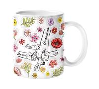 Easycosy Mothers Day Nanny Gifts Personalised Mug (11oz/15oz) Custom Ceramic Coffee Mug Cup with Name Personalised Gifts Mother's Day Anniversary Birthday Gifts for Grandma Nana Mum