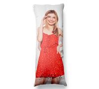 Easycosy Personalised Cushion Cover - Velvet Photo Pillow Cases - Two Side Print - Custom Valentine's Day Birthday Wedding Special Moments Gift idea for Couple Friends Lover-50X137CM