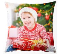 Easycosy Personalised Cushion Cover - Velvet Photo Pillow Cases - Two Side Print - Custom Valentine's Day Birthday Wedding Special Moments Gift idea for Couple Friends Lover-61X61CM