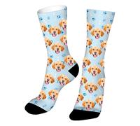 Easycosy Personalised Funny Socks with Photo Custom Face Novelty Socks Personalised Birthday Anniversary Funny Gifts for Women Men Him Her Dad Mum