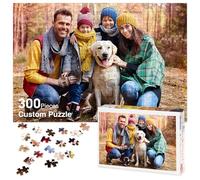 Easycosy Personalised Photo Jigsaw Puzzle 1000/500/300 Pieces for Adults Custom Picture Text Birthday Anniversary Engagement Memorial Personalised Gifts for Her Him Family Kids - Horizontal/Vertical