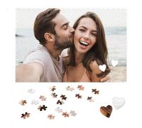 Easycosy Personalised Photo Jigsaw Puzzle 1000/500/300 Pieces for Adults Custom Picture Text Birthday Anniversary Engagement Memorial Personalised Gifts for Her Him Family Kids - Horizontal/Vertical