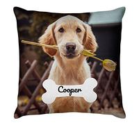 Easycosy Personalised Pillow Case Cushion Cover 61 x 61 cm Custom Pillow Personalised Cushions with Photo Pet Dog Two-Sides Design Birthday Gifts Anniversary for Her Him - No Cushion Insert
