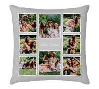 Easycosy Personalised Pillow Case Cushion Cover 66 x 66 cm Custom Pillow Personalised Cushions with Photo Two-Sides Design Birthday Gifts Anniversary Wedding for Her Him - No Cushion Insert
