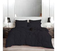 EASYCOT Luxury 800 Thread Count 100% Egyptian Cotton Premium Quality Single Size - 1 PC Duvet Cover - Black