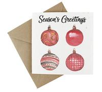 EasyEco Easy Eco Wildflower Cards - Christmas Bauble - Eco-Friendly And Plantable - 10 Pack