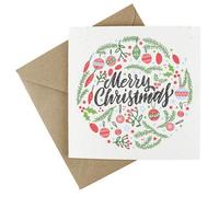 EasyEco Easy Eco Wildflower Christmas Wreath Cards - Eco-Friendly - Pack Of 10