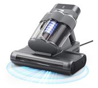 EASYERA Mattress Vacuum, 20Kpa Bed Vacuum Cleaner with UV-C Light & 140℉ Hot Air, Anti-allergen Handheld Vacuum, 60000Rpm/Min Brushroll Rotation, for Sofa/Bed/Pillows Surface Dust & Pet Hair