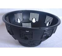 EasyFill Pack of 4 Large hanging baskets 15" Black, free swivel hook