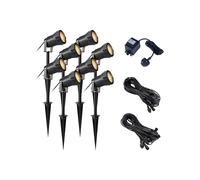 EasyFit 12V Garden Light Bloom LED Spotlight Kit - 8 Lights