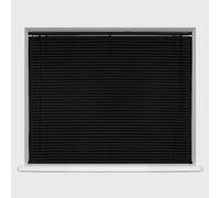EASYFIT BLACK PVC Venetian blind * AVAILABLE IN WIDTHS 45 cm to 210cm * BLINDS ALSO AVAILABLE IN CREAM AND WHITE * 120 Standard